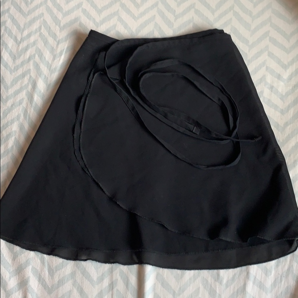 SOLD-Black Mirella Wrap Skirt